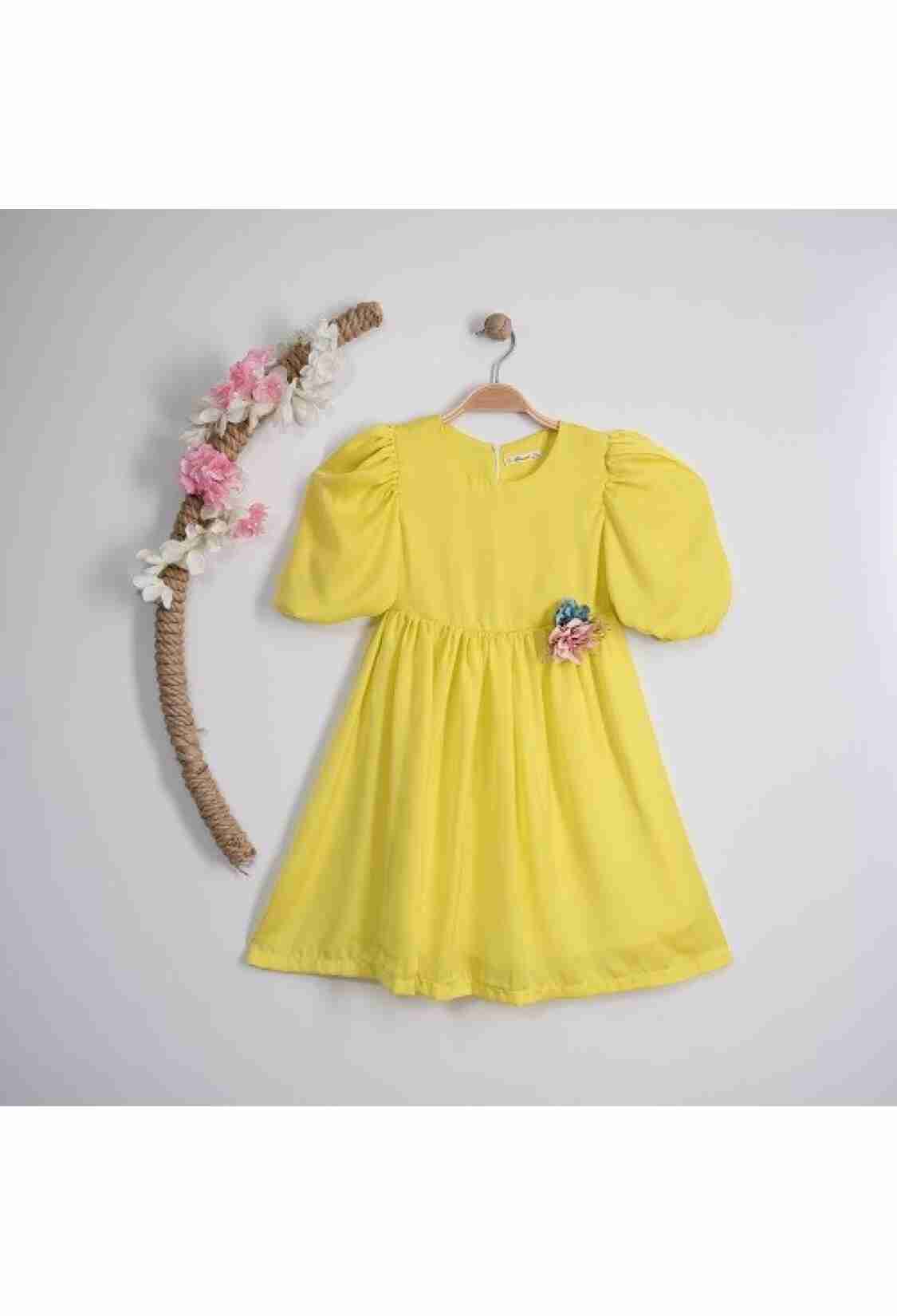 Girl's Dress - Toptan Kız Çocuk Elbise 7-10Y 1016-23183 - Brand: Büşra Bebe - Kids & Bby Clothes From TheBS Kids Turkey