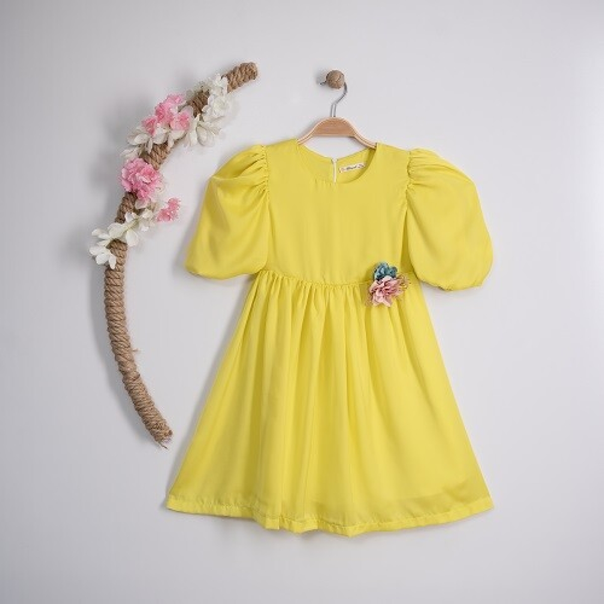 Girl's Dress - Toptan Kız Çocuk Elbise 7-10Y 1016-23183 - Brand: Büşra Bebe - Kids & Bby Clothes From TheBS Kids Turkey