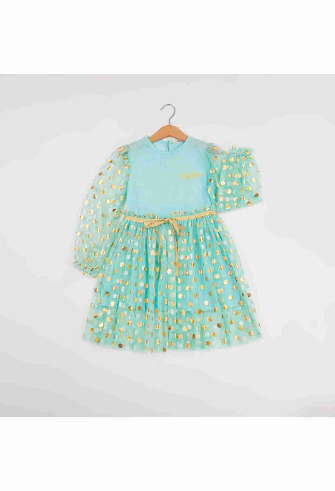 Girl's Dress - Toptan Kız Çocuk Elbise 7-10Y 1016-24111 - Brand: Büşra Bebe - Kids & Bby Clothes From TheBS Kids Turkey