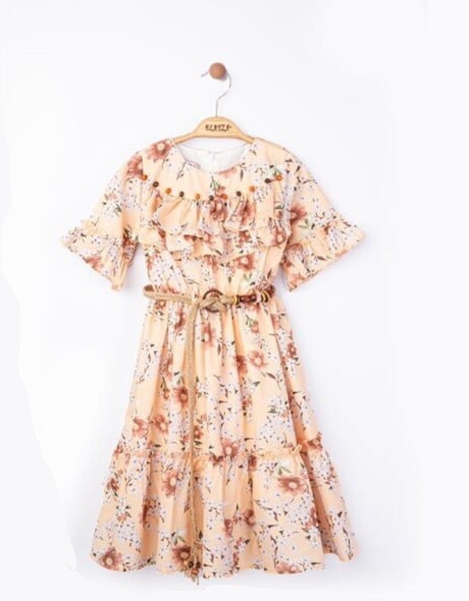 Girl's Dress - Toptan Kız Çocuk Elbise 9-12Y 2023-2251 - Brand: Elayza - Kids & Bby Clothes From TheBS Kids Turkey