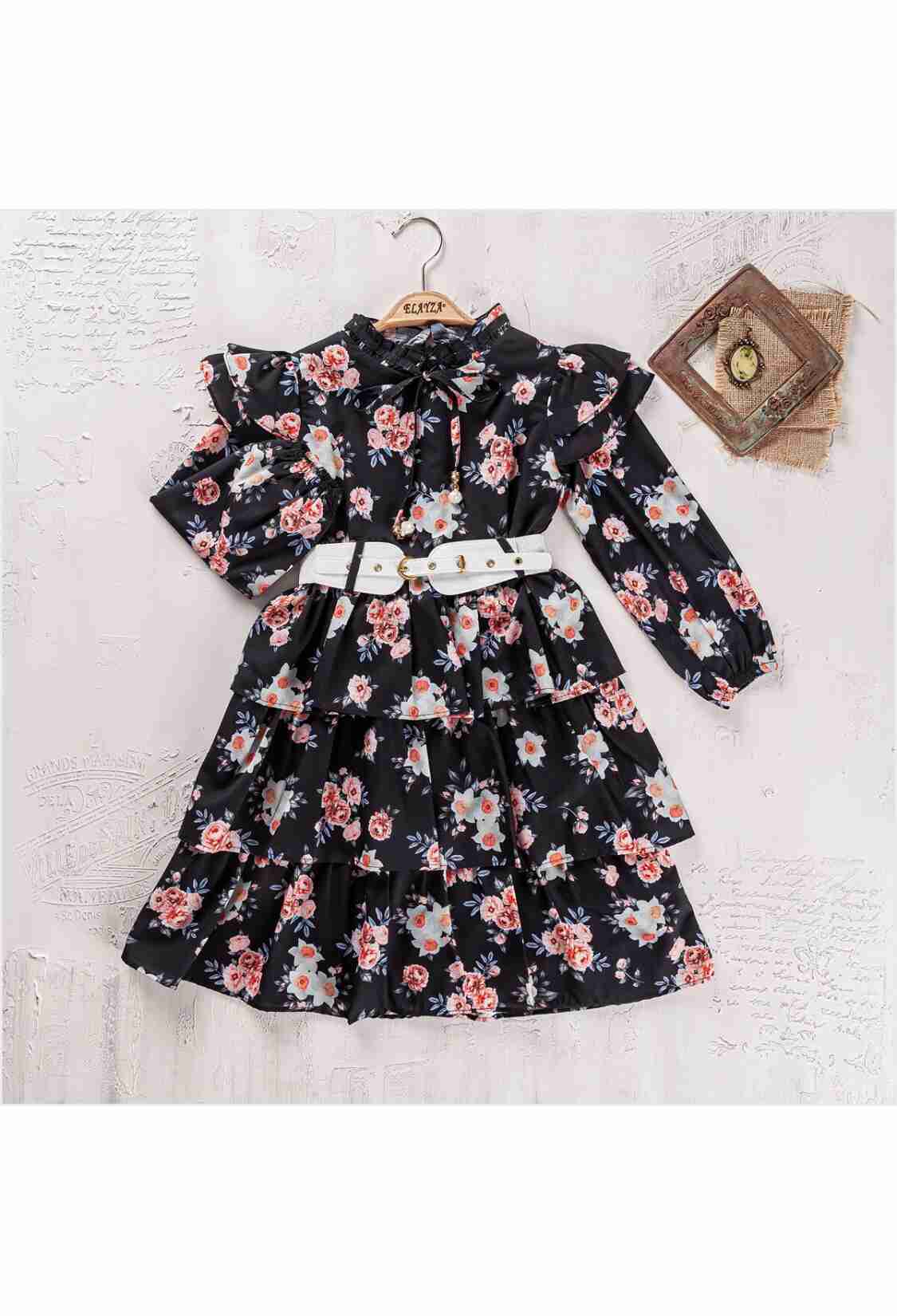 Girl's Dress - Toptan Kız Çocuk Elbise 9-12Y 2023-2310 - Brand: Elayza - Kids & Bby Clothes From TheBS Kids Turkey