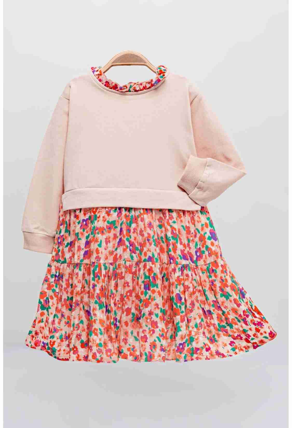 Girl's Dress - Toptan Kız Çocuk Elbisesi 2-5Y 1099-552 - Brand: Tuffy - Kids & Bby Clothes From TheBS Kids Turkey
