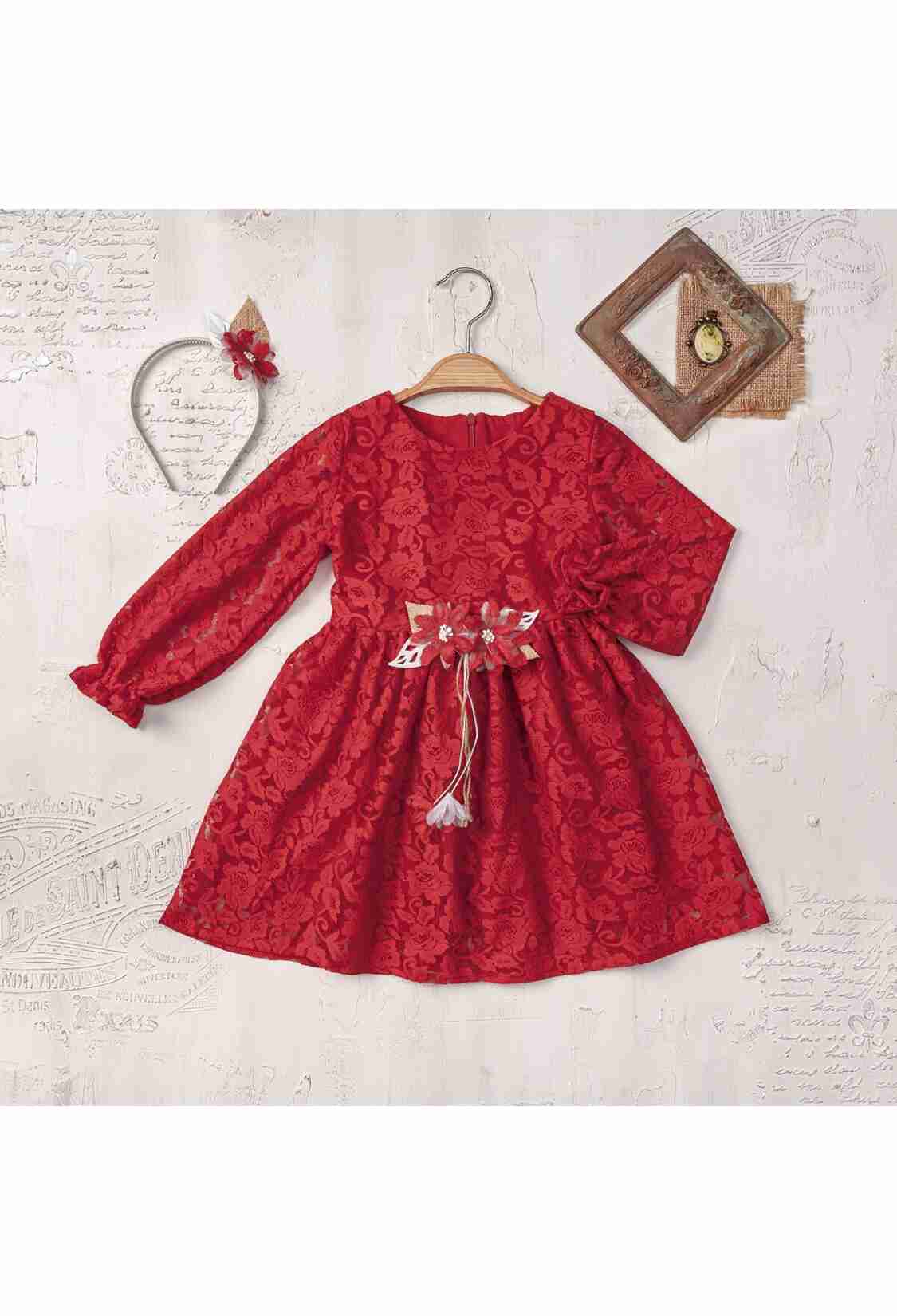 Girl's Dress - Toptan Kız Çocuk Elbisesi 3-6Y 2023-2402 - Brand: Elayza - Kids & Bby Clothes From TheBS Kids Turkey