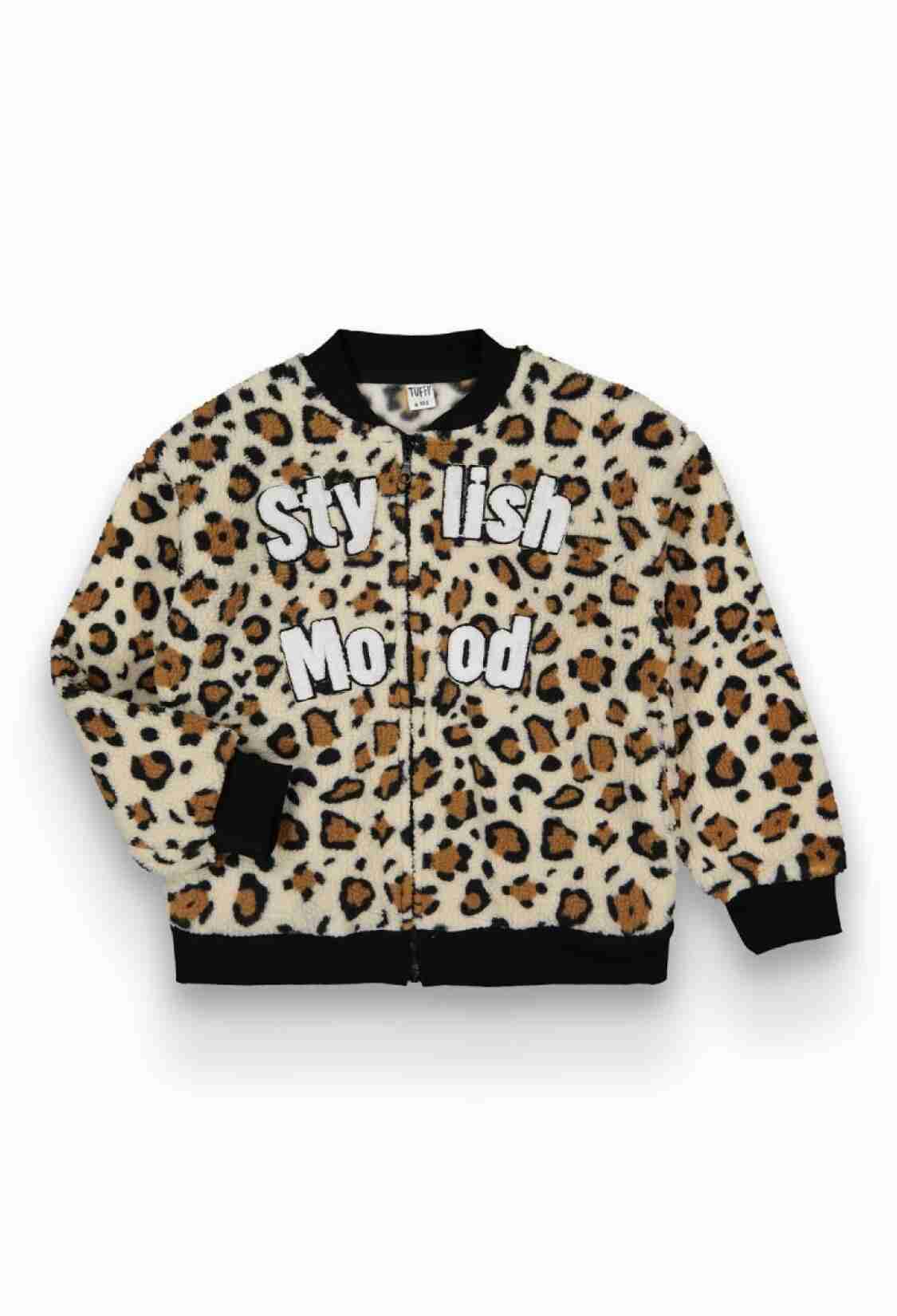 Girls' Outerwear - Toptan Kız Çocuk Leopar Desenli Hırka 6-9Y 1099-105 - Brand: Tuffy - Kids & Bby Clothes From TheBS Kids Turkey
