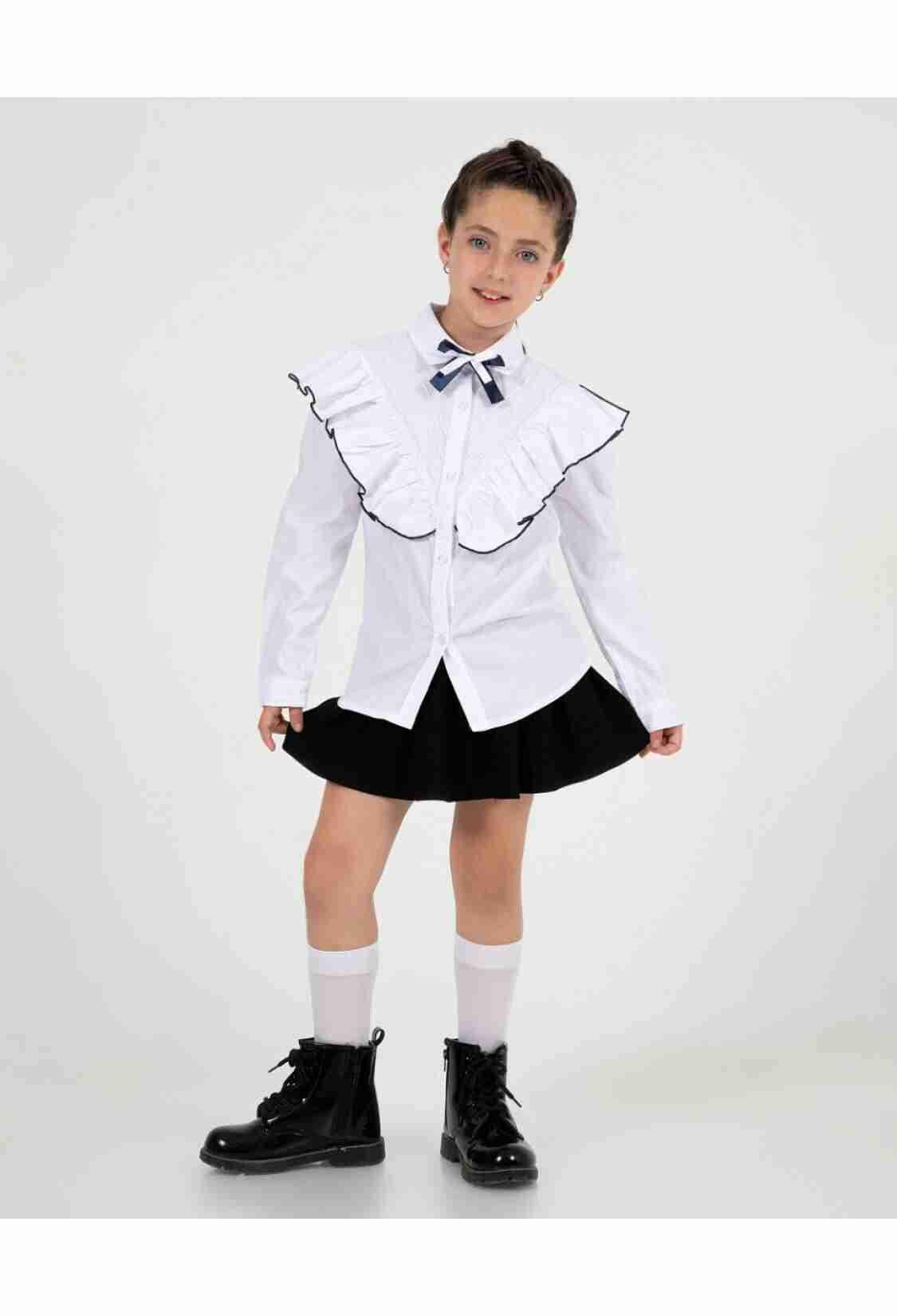 Girl's Shirt - Toptan Kız Çocuk Okul Gömleği 7-10Y 1016-24209 - Brand: Büşra Bebe - Kids & Bby Clothes From TheBS Kids Turkey