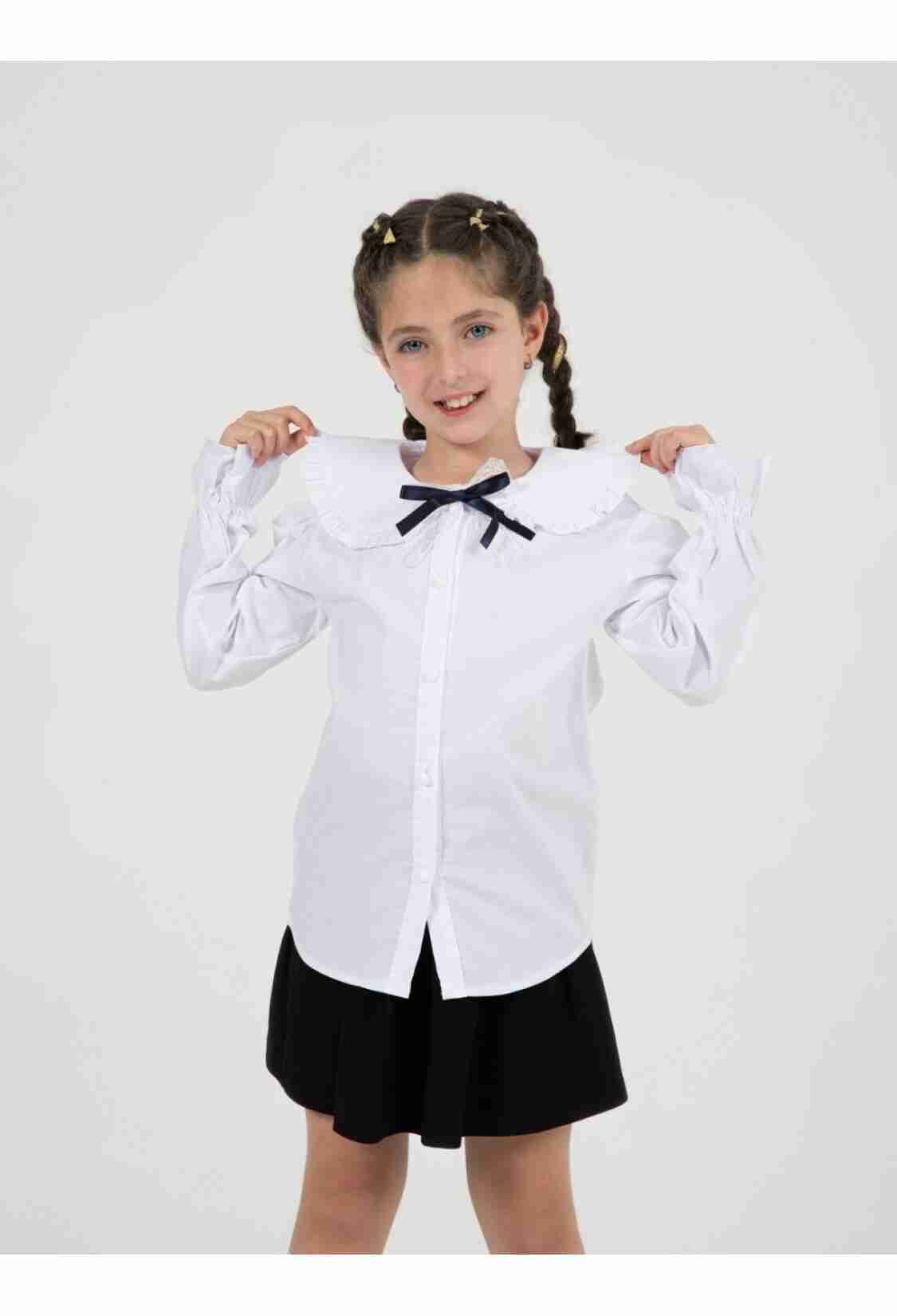 Girl's Shirt - Toptan Kız Çocuk Okul Gömleği 7-10Y 1016-24219 - Brand: Büşra Bebe - Kids & Bby Clothes From TheBS Kids Turkey