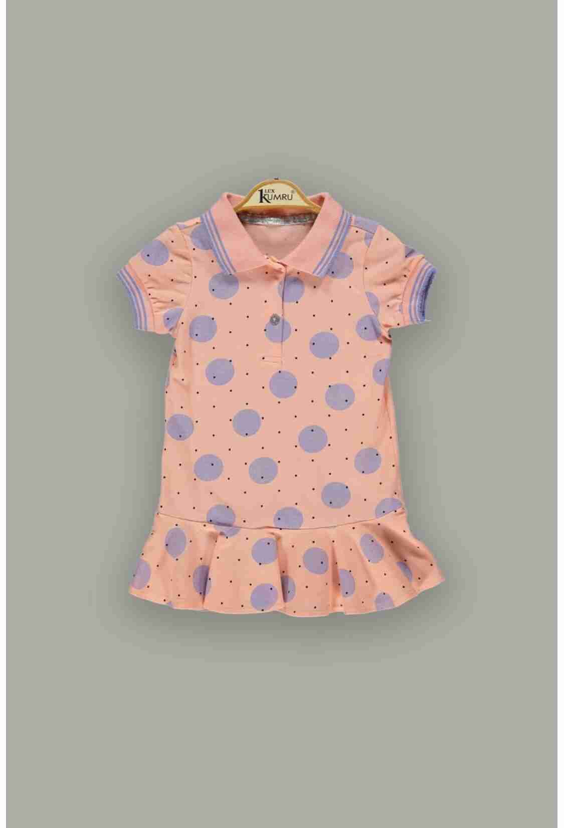 Girl's Dress - Toptan Kız Çocuk Puantiyeli Elbise 2-5Y 1075-3744 - Brand: Kumru Bebe - Kids & Bby Clothes From TheBS Kids Turkey