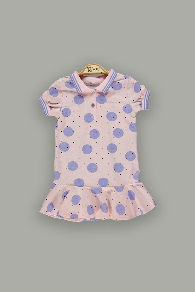 Girl's Dress - Toptan Kız Çocuk Puantiyeli Elbise 2-5Y 1075-3744 - Brand: Kumru Bebe - Kids & Bby Clothes From TheBS Kids Turkey