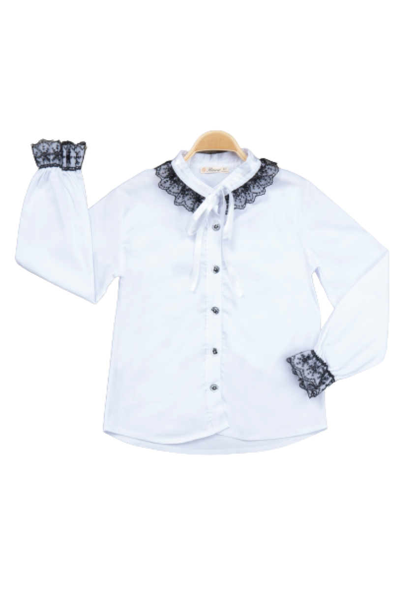 Girl’s Shirt – Toptan Kız Çocuk Siyah Dantelli Gömlek 7-10Y 1016-22206 – Brand: Büşra Bebe – Kids & Bby Clothes From TheBS Kids Turkey