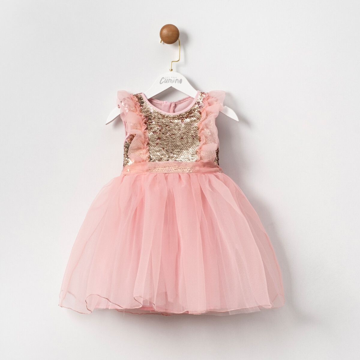 Girl’s Dress – Toptan Kız Çocuk Tüllü Elbise 2-5Y 1014-CMN3604 – Brand: Cumino – Kids & Bby Clothes From TheBS Kids Turkey