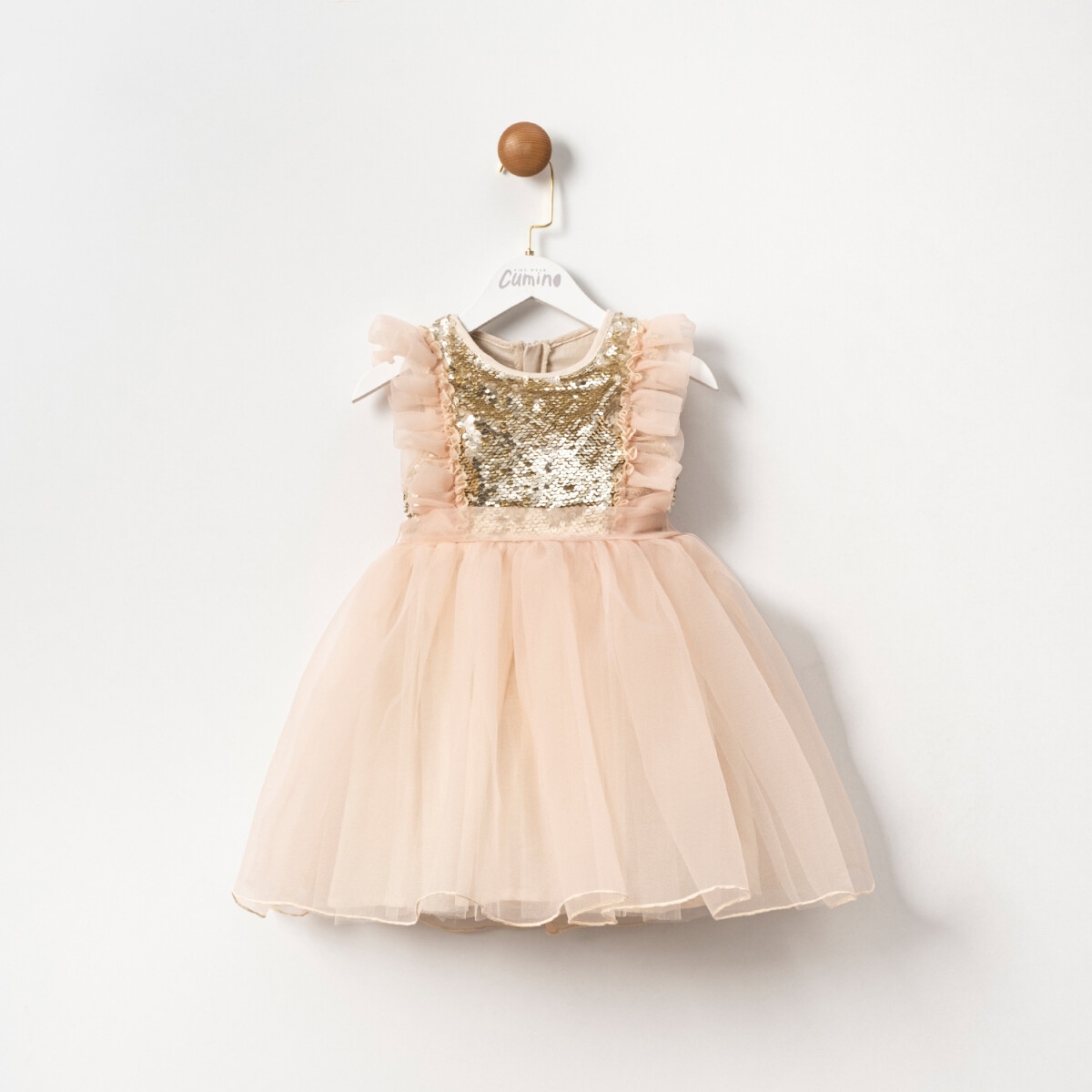 Girl's Dress - Toptan Kız Çocuk Tüllü Elbise 2-5Y 1014-CMN3604 - Brand: Cumino - Kids & Bby Clothes From TheBS Kids Turkey