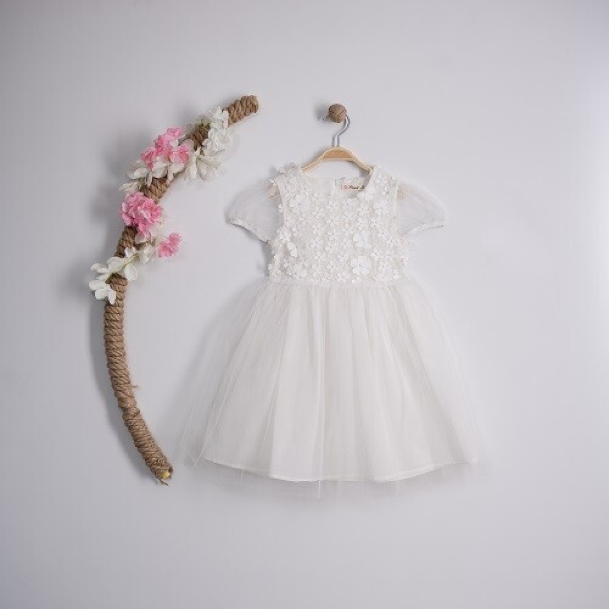 Girl's Dress - Toptan Kız Çocuk Tüllü Elbise 3-6Y 1016-23113 - Brand: Büşra Bebe - Kids & Bby Clothes From TheBS Kids Turkey