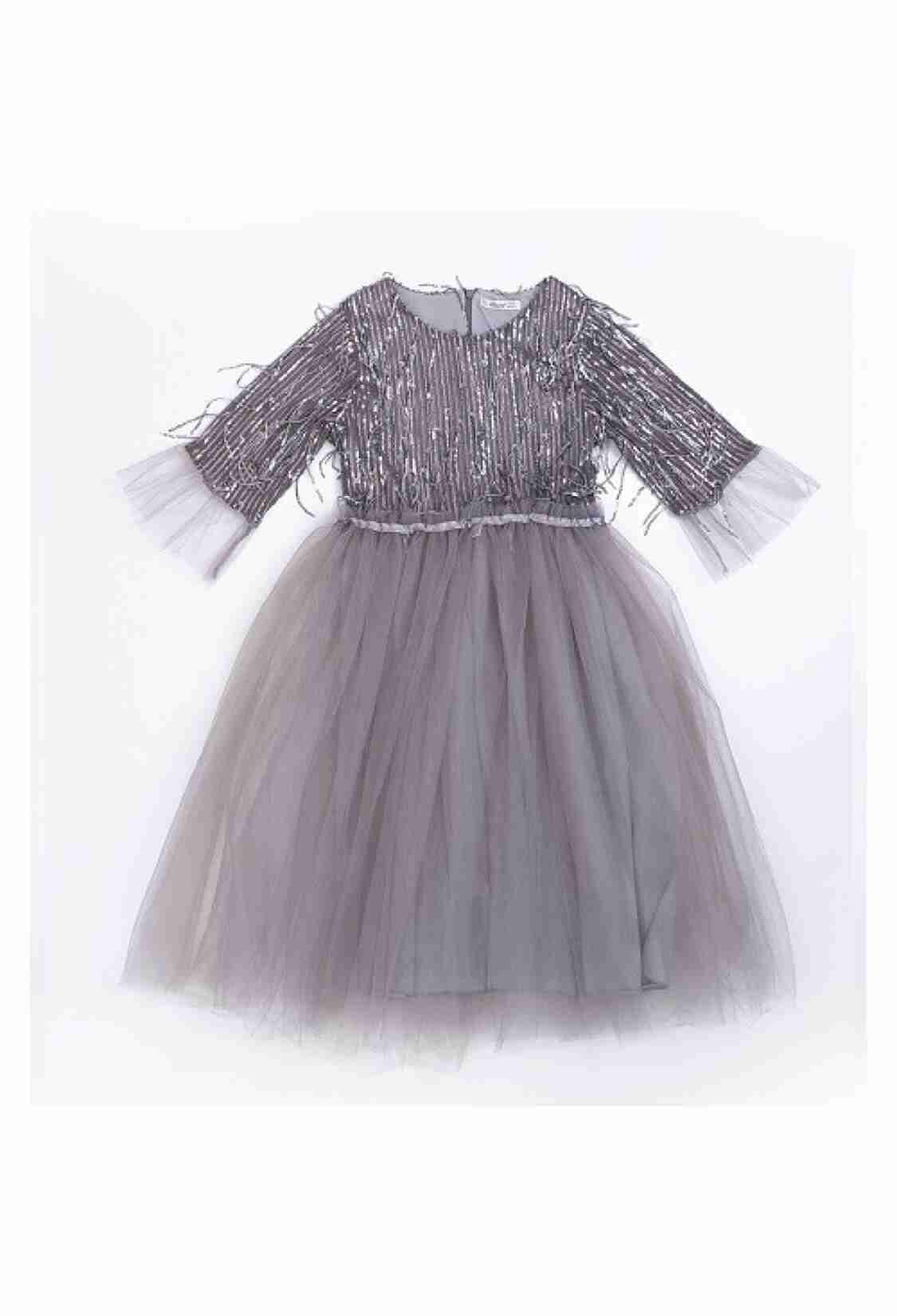 Girl's Dress - Toptan Kız Çocuk Tüllü Elbise 7-10Y 1016-23188 - Brand: Büşra Bebe - Kids & Bby Clothes From TheBS Kids Turkey