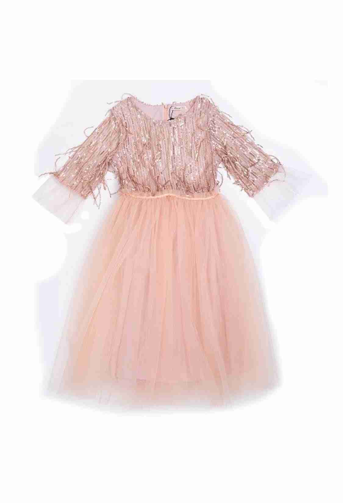 Girl's Dress - Toptan Kız Çocuk Tüllü Elbise 7-10Y 1016-23188 - Brand: Büşra Bebe - Kids & Bby Clothes From TheBS Kids Turkey