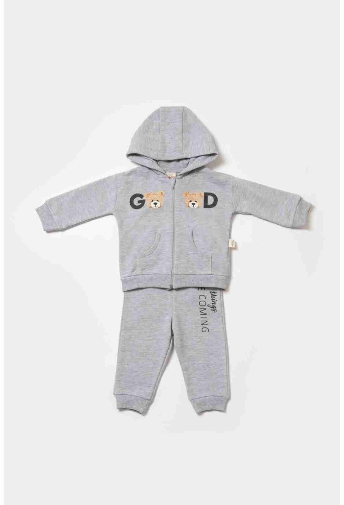 Baby Sets - Toptan Unisex Bebek 2'li Hırka ve Pantolon Takımı 3-24M %100 Organik Pamuk Cosy 2022-CSY8004 - Brand: BabyCosy - Kids & Bby Clothes From TheBS Kids Turkey