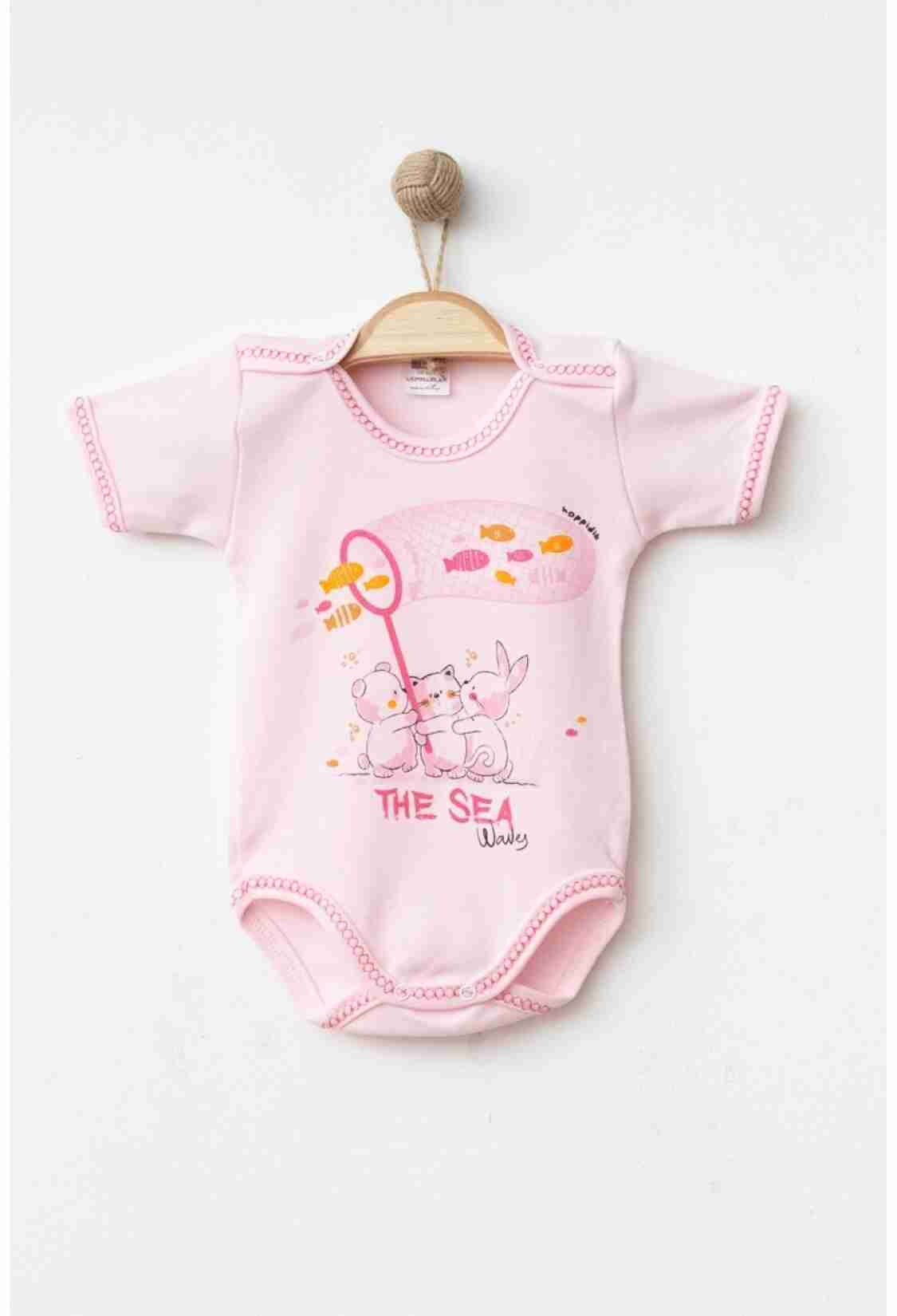 Newborn - Toptan Unisex Bebek Badi 1-6M 2017-7134 - Brand: Hoppidik - Kids & Bby Clothes From TheBS Kids Turkey