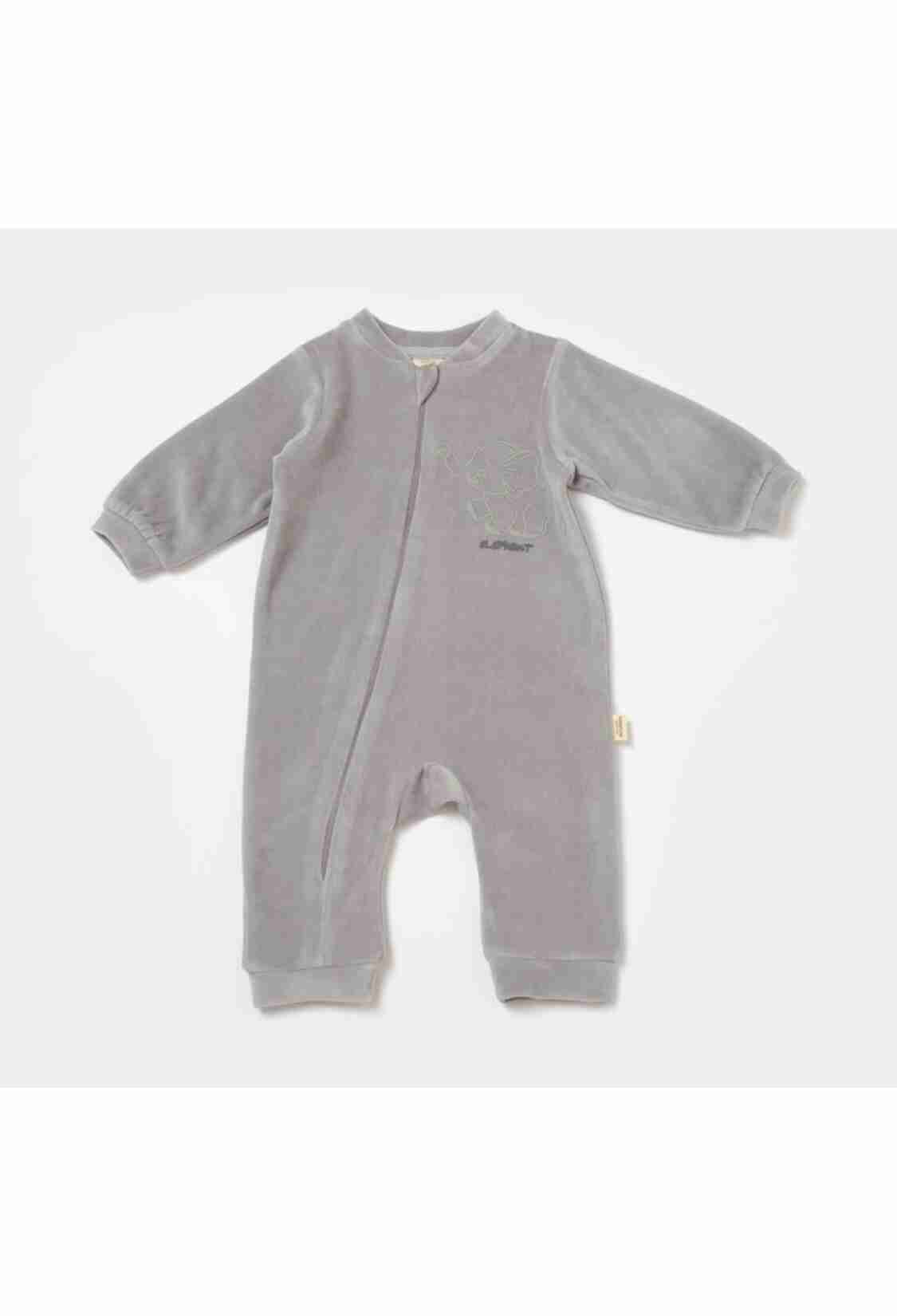 Baby Rompers and Overalls - Toptan Unisex Bebek Fermuarlı Kadife Tulum 3-24M Baby Cosy 2022-CSYK6056 - Brand: BabyCosy - Kids & Bby Clothes From TheBS Kids Turkey
