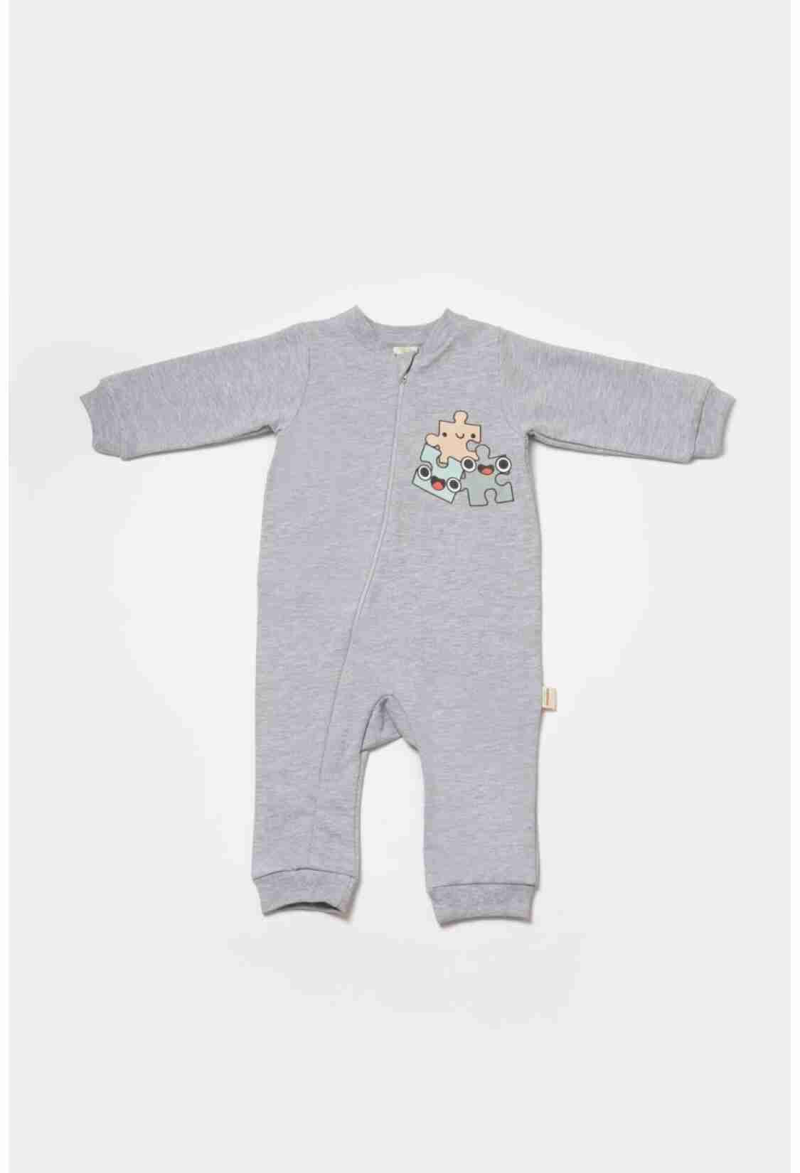 Baby Rompers and Overalls - Toptan Unisex Bebek Fermuarlı Tulum 3-24M %100 Organik Pamuk Baby Cosy 2022-CSY8028 - Brand: BabyCosy - Kids & Bby Clothes From TheBS Kids Turkey