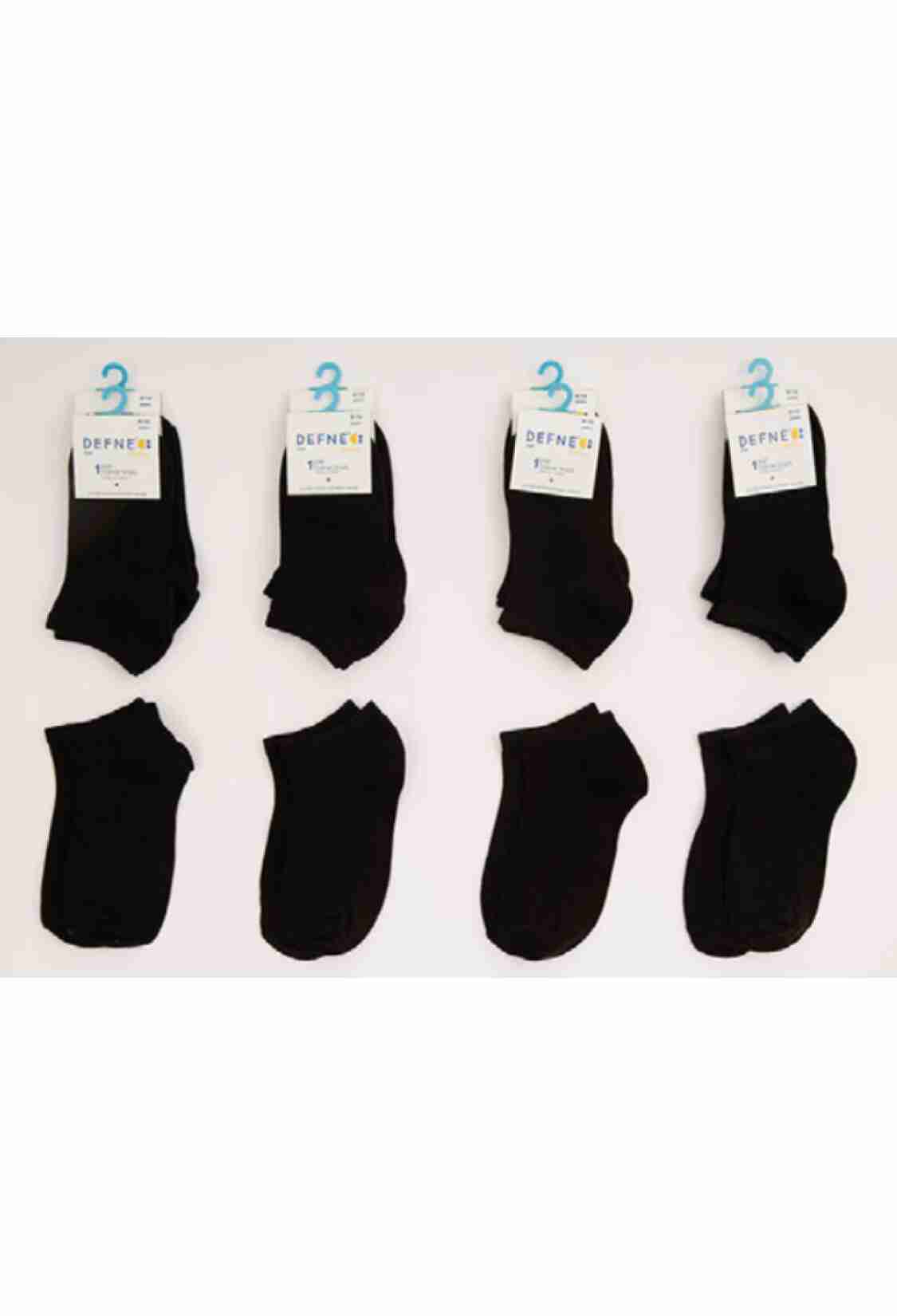 Girls' Socks & Underwear - Toptan Unisex Çocuk 12 Çift Patik Çorap 1064-DFNÇ-1PE001-23(5-6) - Brand: Defne - Kids & Bby Clothes From TheBS Kids Turkey