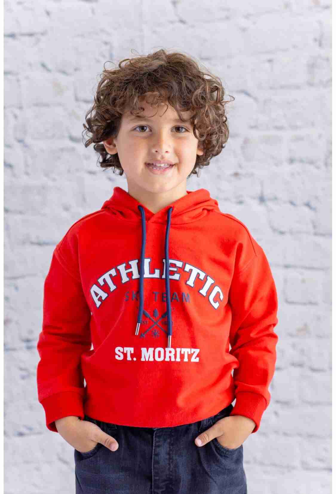 Boys' Tops - Totpan Erkek Çocuk Kapüşonlu Baskılı Sweatshirt 1-12Y 1070-252Z3EZC62 - Brand: Zeyland - Kids & Bby Clothes From TheBS Kids Turkey